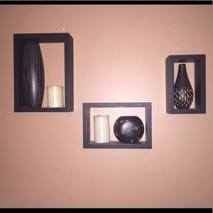 Shadow Boxes w/ vases